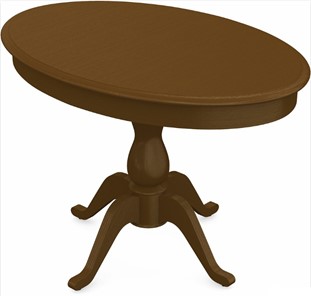 Кухонный стол раскладной Фабрицио-1 исп. Эллипс, Тон 2 Покраска + патина с прорисовкой (на столешнице) в Подольске