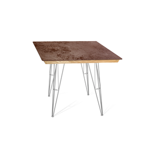Керамический обеденный стол SHT-TU10 (4 шт.)/ТT8 60/60 (хром лак/прозрачный лак/коричневая сепия) в Подольске
