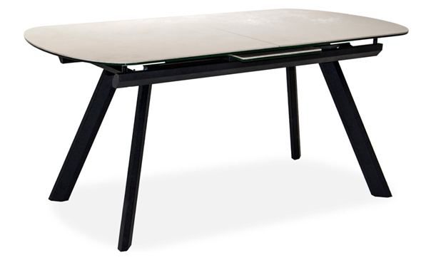 Кухонный стол раскладной Шамони 2CQ 160х90 (Oxide Avorio/Графит) в Одинцово - изображение