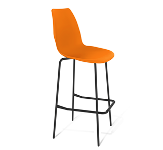 Барный стул SHT-ST29/S29 (оранжевый ral2003/черный муар) в Серпухове