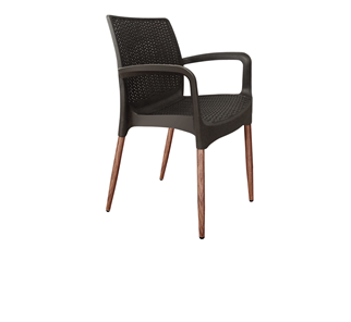 Обеденный стул SHT-ST68/S424-С (черно-коричневый/темный орех) в Химках