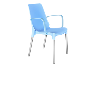 Обеденный стул SHT-ST76/S424 (голубой/хром лак) в Одинцово