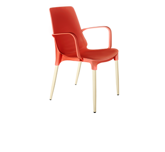Обеденный стул SHT-ST76/S424-С (красный/ваниль) в Подольске