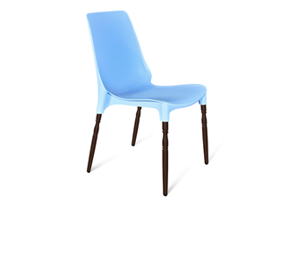Обеденный стул SHT-ST75/S424-F (голубой/коричневый муар) в Москве
