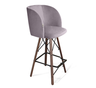 Барный стул SHT-ST33 / SHT-S80 (сиреневая орхидея/темный орех/черный) в Подольске