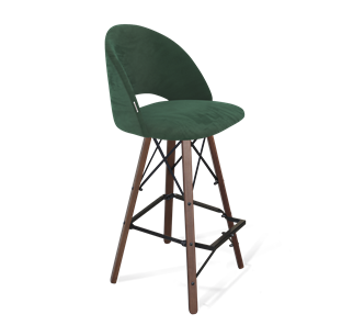 Барный стул SHT-ST34 / SHT-S80 (лиственно-зеленый/темный орех/черный) в Подольске