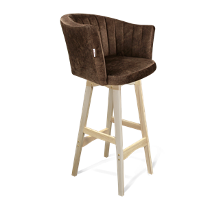 Барный стул SHT-ST42-1 / SHT-S65 (кофейный трюфель/прозрачный лак) в Химках