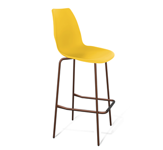 Барный стул Sheffilton SHT-ST29/S29 (желтый ral 1021/медный металлик) в Подольске