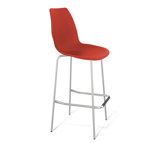 Барный стул Sheffilton SHT-ST29/S29 (красный ral 3020/хром лак) в Подольске