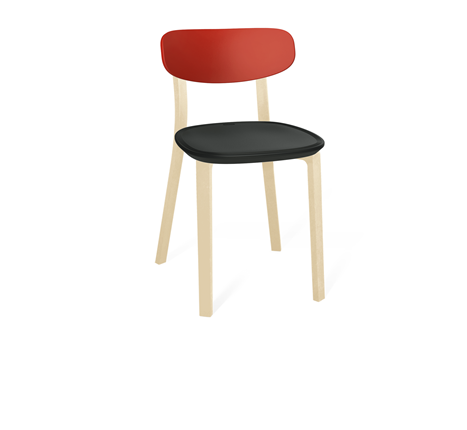 Обеденный стул SHT-ST85-2/SB85-2/S85 (красный/черный/бежевый ral1013) в Химках - изображение