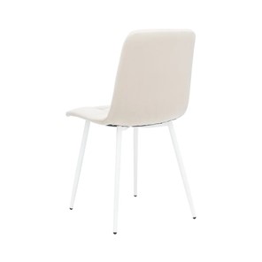 Обеденный стул Leset Скай (Металл белый/велюр песок) в Подольске - предосмотр 3