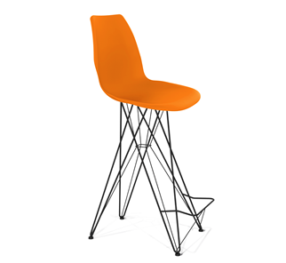 Барный стул SHT-ST29/S66 (оранжевый ral2003/черный муар) в Химках