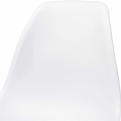 Комплект стульев 4 шт. BRABIX "Eames CF-010", пластик белый, опоры дерево/металл, 532630, 2033A в Одинцово - изображение 15