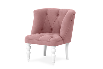 Кресло Бриджит розовый ножки белые в Химках