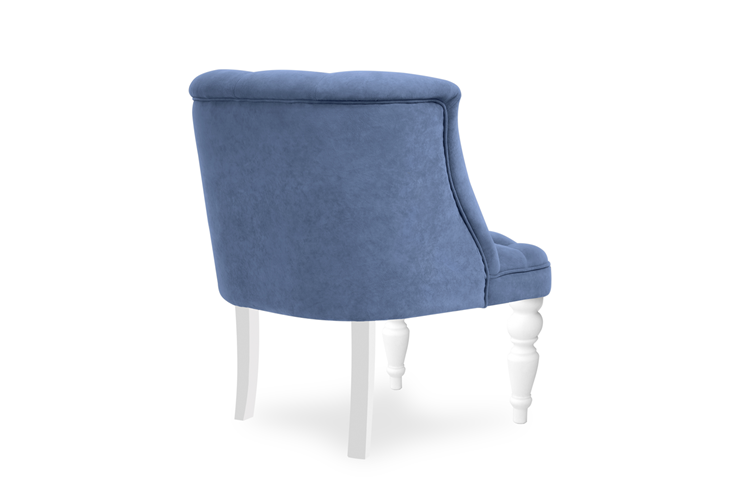 Кресло Бриджит синий ножки белые в Москве - изображение 2