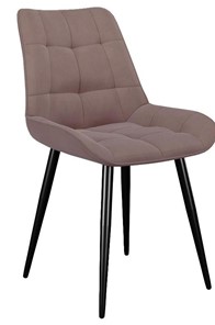 Обеденный стул 206М, микровелюр B5 latte, ножки черные в Подольске - предосмотр