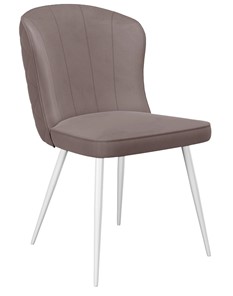 Обеденный стул 209, микровелюр B5 latte, ножки белые в Серпухове