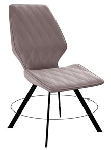 Обеденный стул 243 поворотный, микровелюр B5 latte, ножки черные в Подольске
