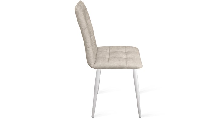 Обеденный стул Аспен К1С (Белый матовый/Микровелюр Duna Brilliant) в Одинцово - изображение 1