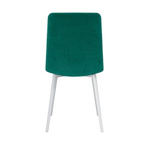 Обеденный стул Белла, велюр тенерифе изумруд/Цвет металл белый в Подольске - предосмотр 3