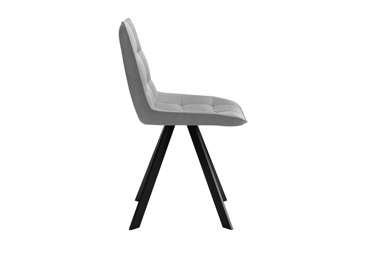 Обеденный стул DikLine 229 поворотный, B22 GREY, ножки черные в Подольске - изображение 1