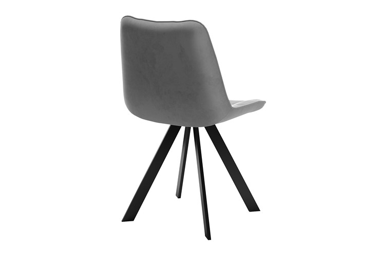 Обеденный стул DikLine 229 поворотный, B22 GREY, ножки черные в Подольске - изображение 2