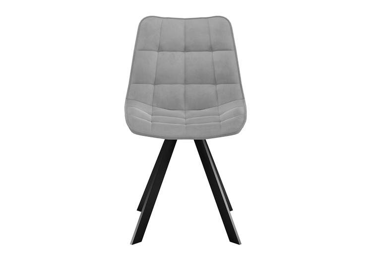 Обеденный стул DikLine 229 поворотный, B22 GREY, ножки черные в Подольске - изображение 3