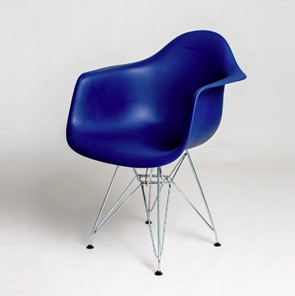 Обеденный стул DSL 330 Chrom (темно-синий) в Химках