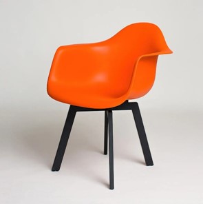 Кухонный стул DSL 330 Grand Black (Оранжевый) в Коломне