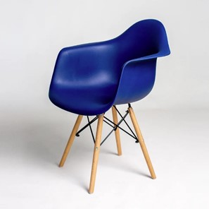Обеденный стул DSL 330 Wood (темно-синий) в Серпухове