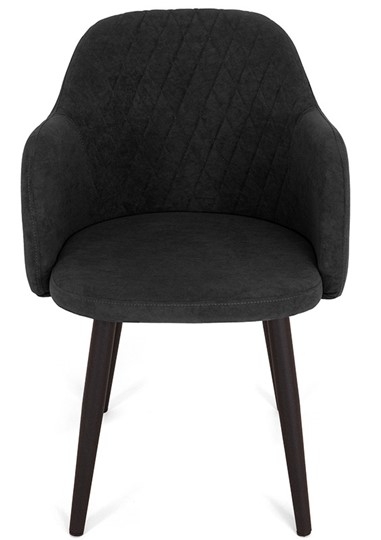 Обеденный стул Эспрессо-1, ноги черные круглые XXL (R38)/велюр T190 Горький шоколад в Москве - изображение 1