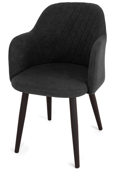Обеденный стул Эспрессо-1, ноги черные круглые XXL (R38)/велюр T190 Горький шоколад в Москве - изображение 3