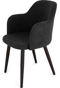 Обеденный стул Эспрессо-1, ноги черные круглые XXL (R38)/велюр T190 Горький шоколад в Подольске