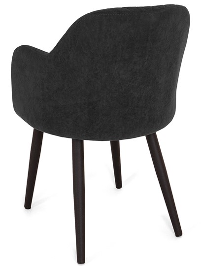 Обеденный стул Эспрессо-1, ноги черные круглые XXL (R38)/велюр T190 Горький шоколад в Москве - изображение 4