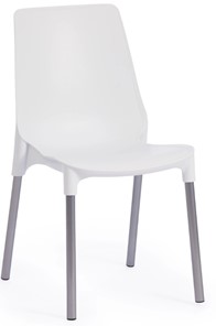 Кухонный стул GENIUS (mod 75) 46x56x84 белый/ножки хром арт.19663 в Подольске