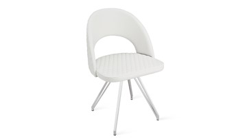 Обеденный стул Гэтсби К4 (Белый матовый/Кож.зам Polo White) в Одинцово