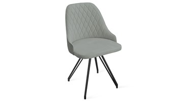Обеденный стул Гранд К4 (Черный муар/Велюр Confetti Silver) в Подольске