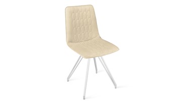 Кухонный стул Хьюго К4 (Белый матовый/Велюр Confetti Cream) в Химках