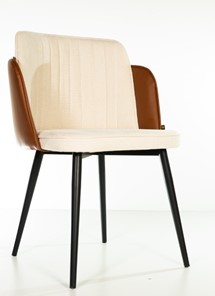 Обеденный стул MSK Пенелопа коричневый/молочный в Москве