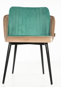 Мягкий стул Пенелопа коричневый/зеленый в Одинцово