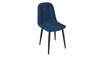Обеденный стул Райс К1С (Черный муар/Велюр Confetti Blue) в Одинцово