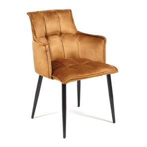 Обеденный стул SASKIA (mod. 8283) 55х61х85 коричневый (G-062-61)/черный в Одинцово