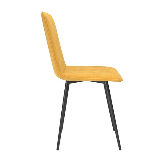Обеденный стул Тахо, велюр тенерифе куркума/Цвет металл черный в Подольске - изображение 2