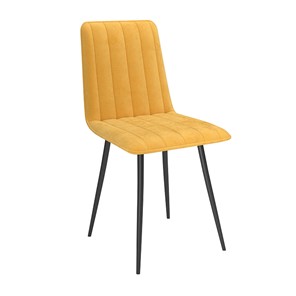 Обеденный стул Тахо, велюр тенерифе куркума/Цвет металл черный в Подольске - предосмотр