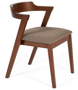 Обеденный стул VERSA (Верса) бук/ткань 54,5x56x74 Коричневый (2 шт) арт.13988 в Химках