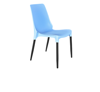Обеденный стул SHT-ST75/S424-C (голубой/черный муар) в Подольске