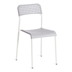 Обеденный стул ADDE (mod.C-049) металл/пластик, 39х49х78, Grey (серый) /White (белый) арт.19256 в Москве