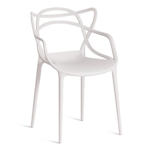 Стул обеденный Cat Chair (mod.028) пластик, 54,5*56*84 белый арт.12654 в Подольске