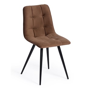 Обеденный стул CHILLY (mod. 7095-1) 45х53х88 коричневый barkhat 12/черный арт.17241 в Подольске