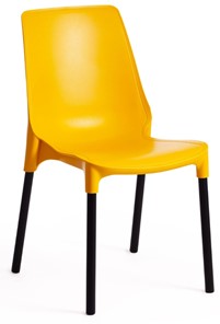 Обеденный стул GENIUS (mod 75) 46x56x84 желтый/черные ножки арт.15281 в Москве